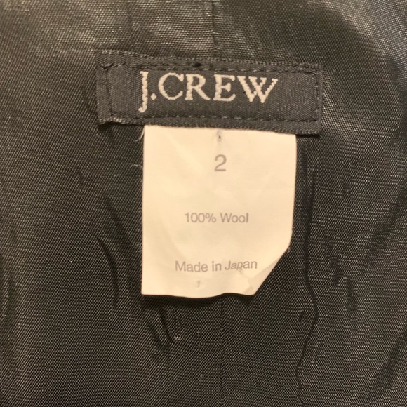 J. Crew Black Wool Lined Structured Shell Top - Picture 5 of 5